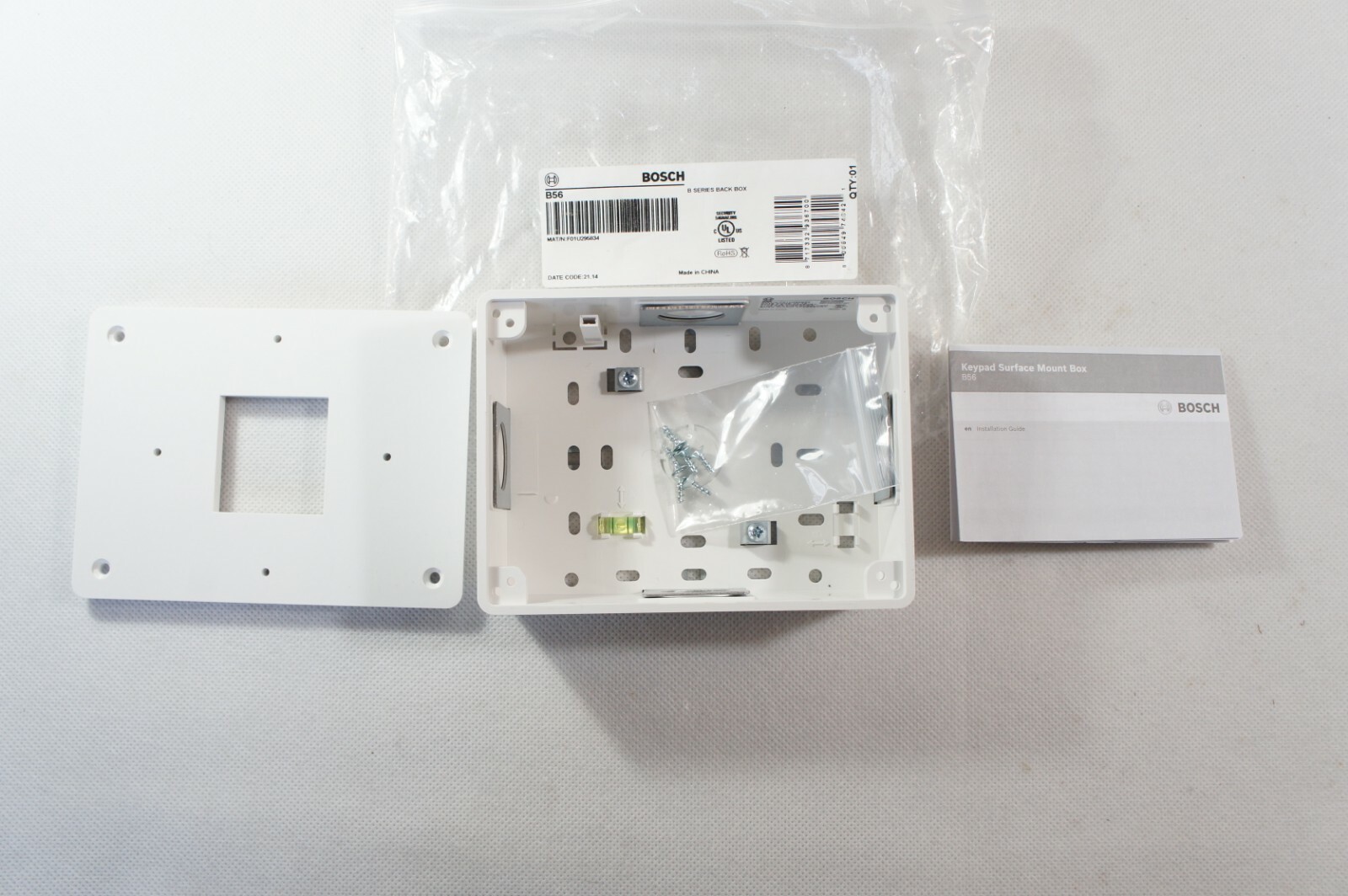 New Bosch B56 Keypad Mount Back Box B Series UL Listed Cream Alarm Security
