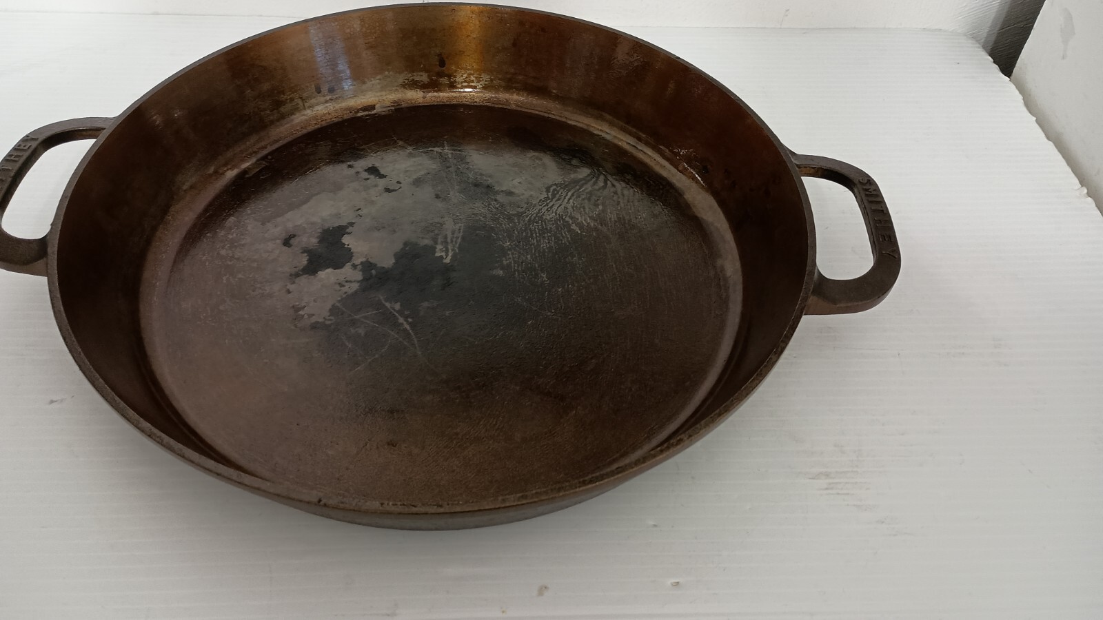 Smithey Ironware 14 Inch Cast Iron Pan eBay