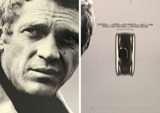 Steve Mcqueen Porsche 550 Spyder Airstream Model Double Print Poster