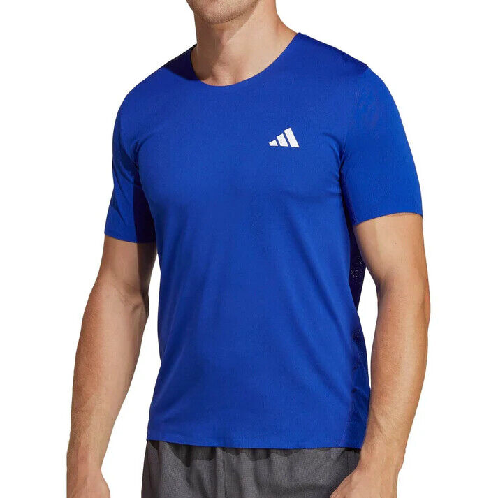 Men's adidas Originals Adizero Short Sleeved T-Shirt Blue Men's adidas Originals Adizero Short Sleeved T-Shirt Blue