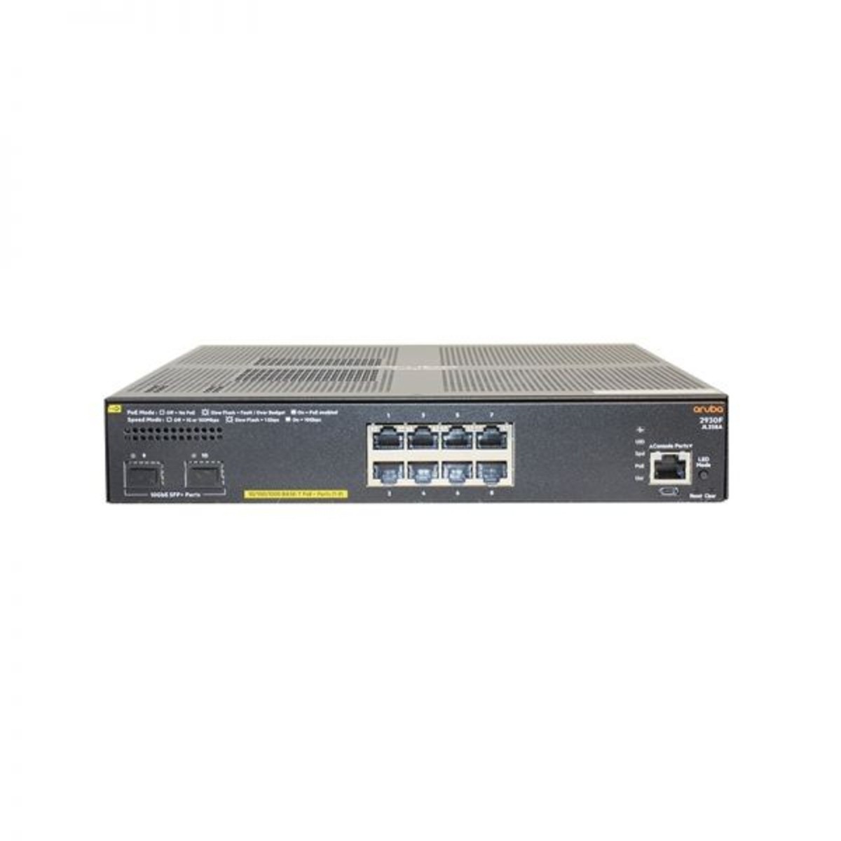 HPE JL258A Aruba 2930F 8G PoE+ 2SFP+ Ethernet Switch for sale