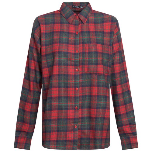Ladies Check Shirts Flannel Cotton Soft Long Sleeve - Picture 9 of 20
