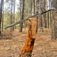 Custom Handmade Carbon Steel Blade Traditional Viking Sword | Hunting 36 inches