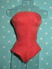 Vintage 1961 62 Barbie Coral Pink Swimsuit to Doll Accessories 923 EUC Japan