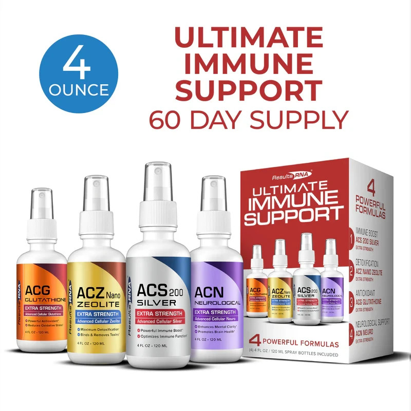 Results RNA ULTIMATE IMMUNE SUPPORT Extra Strength 4 x 4 fl oz Bottles - Picture 1 of 4