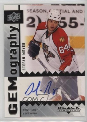 2009-10 Upper Deck Black Diamond Gemography Stefan Meyer #GSM Auto 2t7