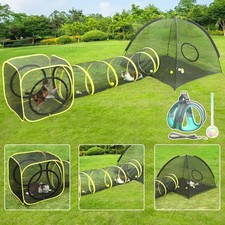 Outdoor Cat Enclosures for Indoor, Portable Mesh Tent, Outdoor pet Tunnel, Ca...