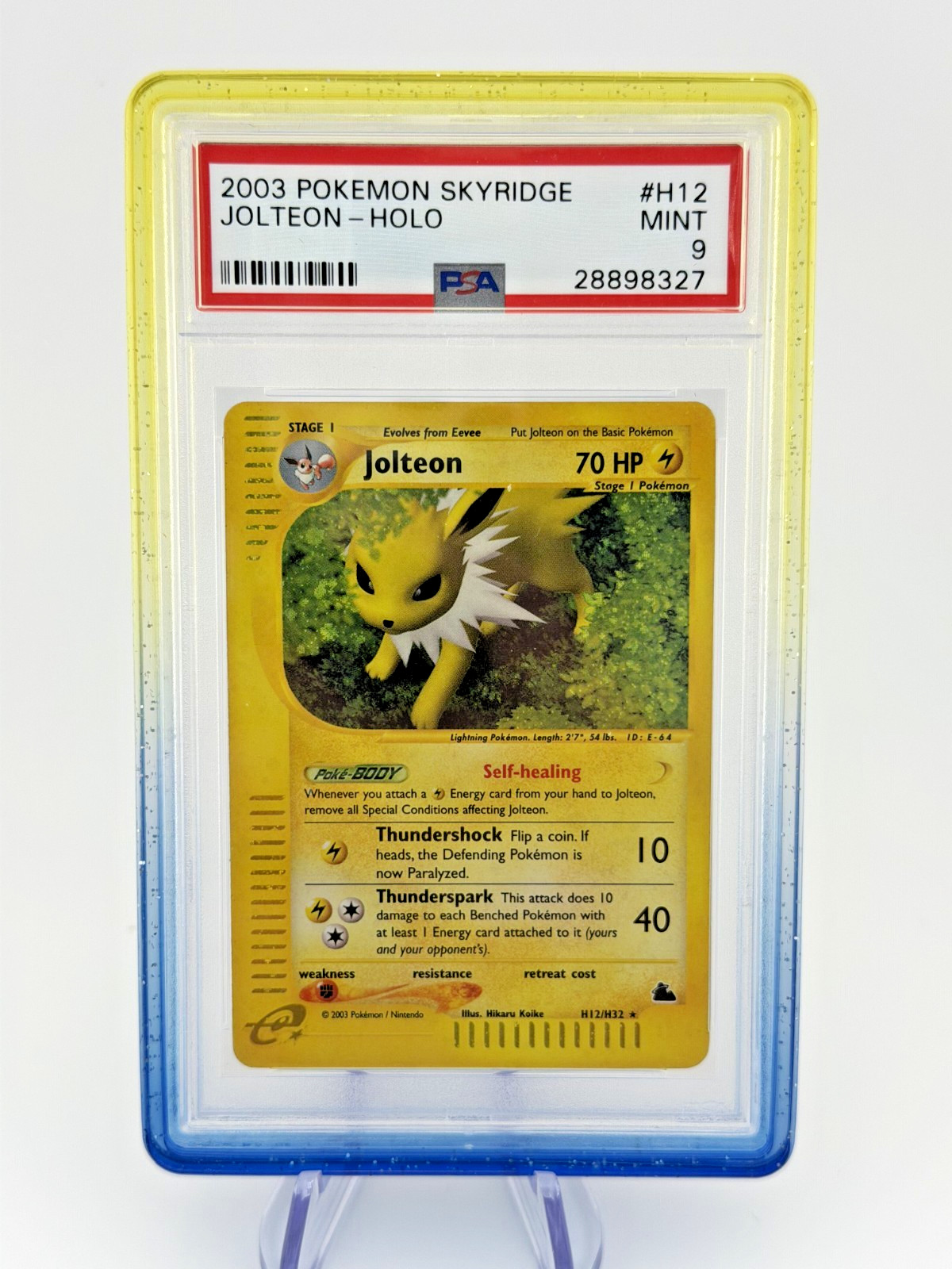 Pokemon Jolteon Holo Skyridge H12/144 PSA 9 Mint
