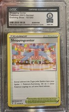 Shopping Center 157/203 Uncommon, Evolving Skies GERMAN,CGC World Record Slab 