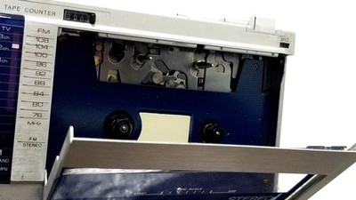 Aiwa CS-J1 Vintage Portable Cassette Player + Case - For