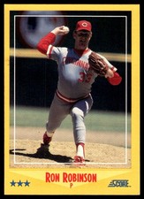 Ron Robinson 1988 Score #476 Cincinnati Reds MLB READ FREE SHIPPING AutographDen
