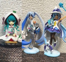 Hatsune Miku Goods VOCALOID Figure Set Rare Snow Miku Hokkaido Limited