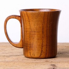 Holzbecher Handgemachter Kaffee Tee Bier Saft Milchbecher Getränk 10cmx8.8cm