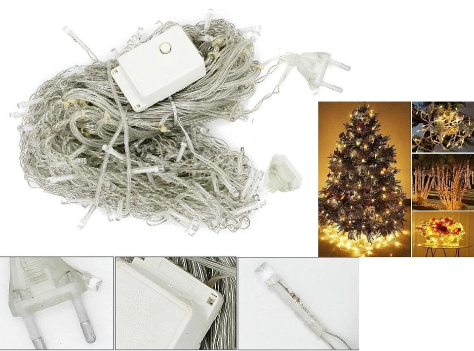 Lumières de Noël LED 4M, chaîne lumineuse étanche IP44, lumières de Noël - Photo 3/4