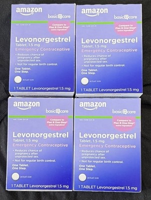 4PK - Amazon Emergency Contraceptive 1 Tablet Compare to Plan B One - Ex 05/2026