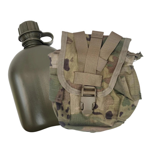 Multicam 1-Quart Canteen Cover and New Canteen – Used Good *mocinc.1982*