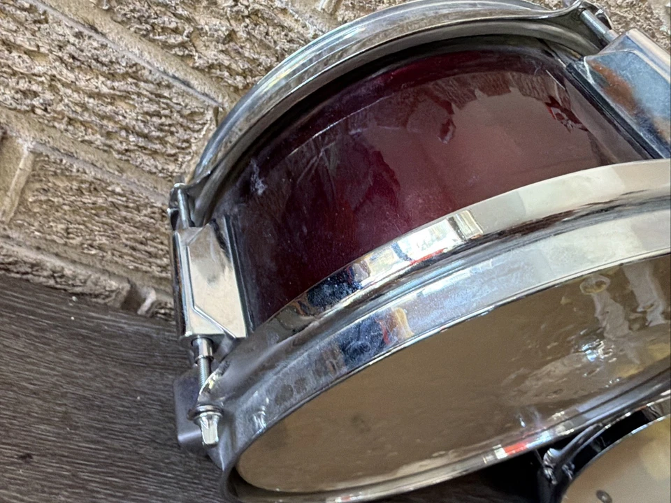 PDP FS Maple 10” & 12” Rack Toms com Suportes – Acabamento Vinho Vermelho, Bom Estado - Imagem 4 de 4