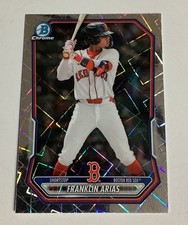2026 Bowman FRANKLIN ARIAS Chrome Laser Refractor Prospect Card Boston Red Sox