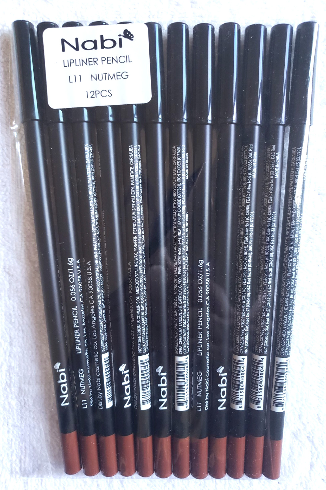 Pencil 12 Lip Liners Lot Select Your Color Nabi Brand 7.5"