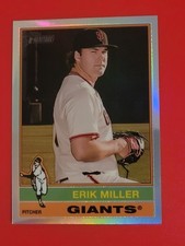 2025 Topps Heritage High Number - Erik Miller #558 Chrome Refractor