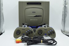SEGA Saturn HST-3210 Gray Console 2 Controllers Tested Working NTSC-J Japan