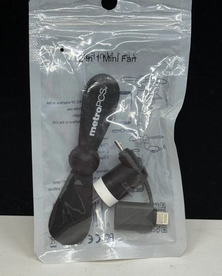 metroPCS 2合1迷你风扇(全新) — 第 3/4 张图片