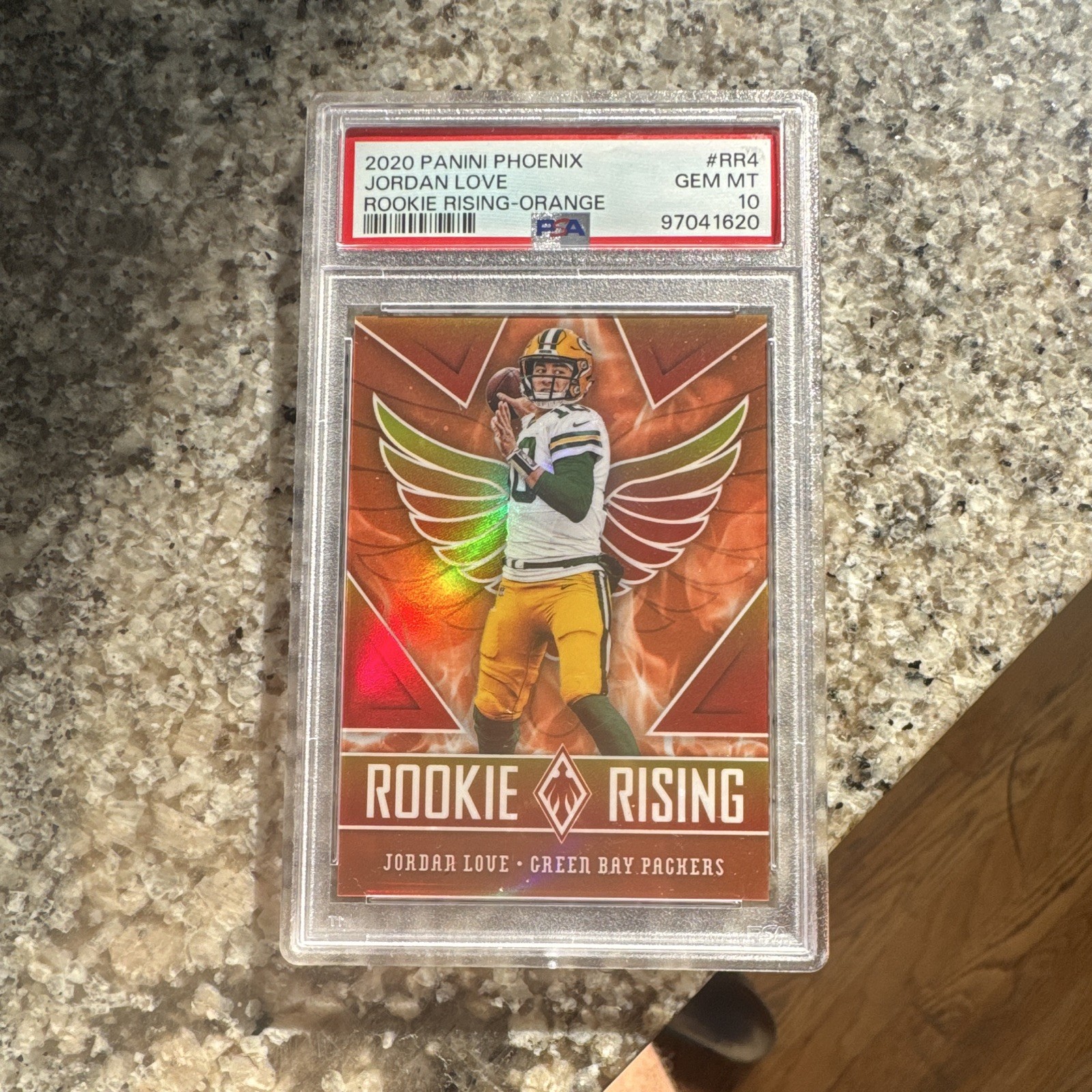 Jordan Love Panini Phoenix Rookie Rising #RR4 Orange