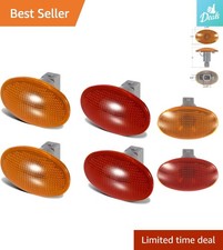 Dually Bed Fender Marker Light Set - 2 Amber 2 Red Led Lights For F350f450...