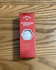 Callaway Chrome Soft Golf Balls White, 3pk 1 Sleeve NEW