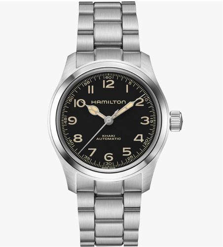 Hamilton Khaki Field Murph 38 MM Stainless Steel Black Dial Watch H70405130