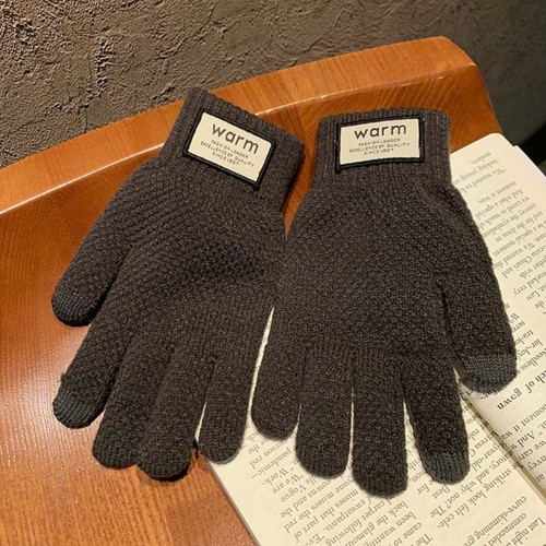 Warm Touch Screen Gloves Solid Color Cycling Gloves Women - Picture 17 of 17