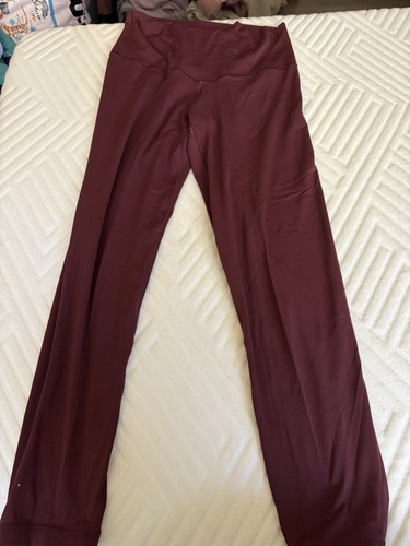 Aerie Offline Real Me Hi Rise 7/8 Ankle Leggings Burgundy Größe Large - Bild 1 von 3