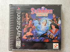 PLAYSTATION 1 PS1 BLACK LABEL SUIKODEN CASE MANUAL & SCRATCHED GAME