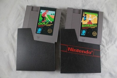Nintendo NES Golf and Baseball 5 Screw games