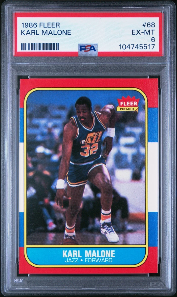 Fleer Karl Malone Basketball 1986-87 Season Sports Trading Cards
