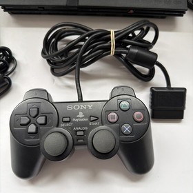 Sony PlayStation 2 PS2 Slim Console Bundle SCPH-70011 W/ Controller & 8 Games