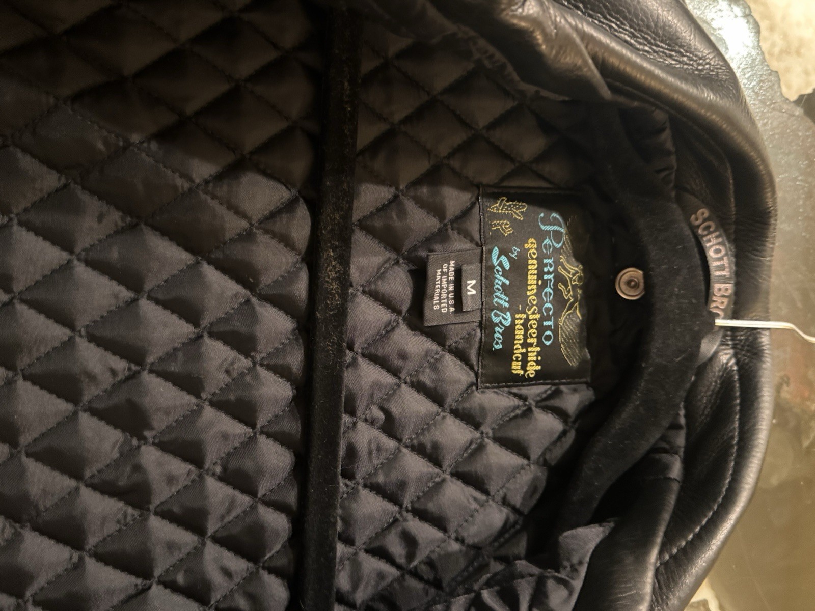 SCHOTT Perfecto 519 Waxy Natural Cowhide 50’s Leather Jacket - Medium