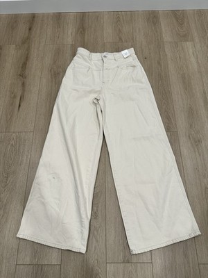 NWT CLOSED Flared-x Wide Heritage Fit High Waist Leg Jeans Ivory Size 29