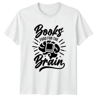 Bücher Essen fürs Gehirn T-Shirt Buchliebhaber Lesen Geburtstag Geschenk
