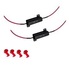 50W 6ohm Load Resistors Led Turn Signal, Led Resistor,Suitable For 2PCS Black
