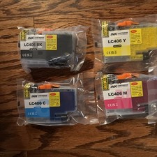4 Pack Compatible LC406XL LC-406XL Extra Capacity Ink Cartridge for Brother