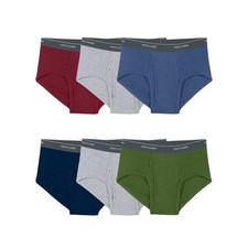 New Fruit of the Loom Men's 6 Pack Fashion Color Briefs Underwear 6P4610