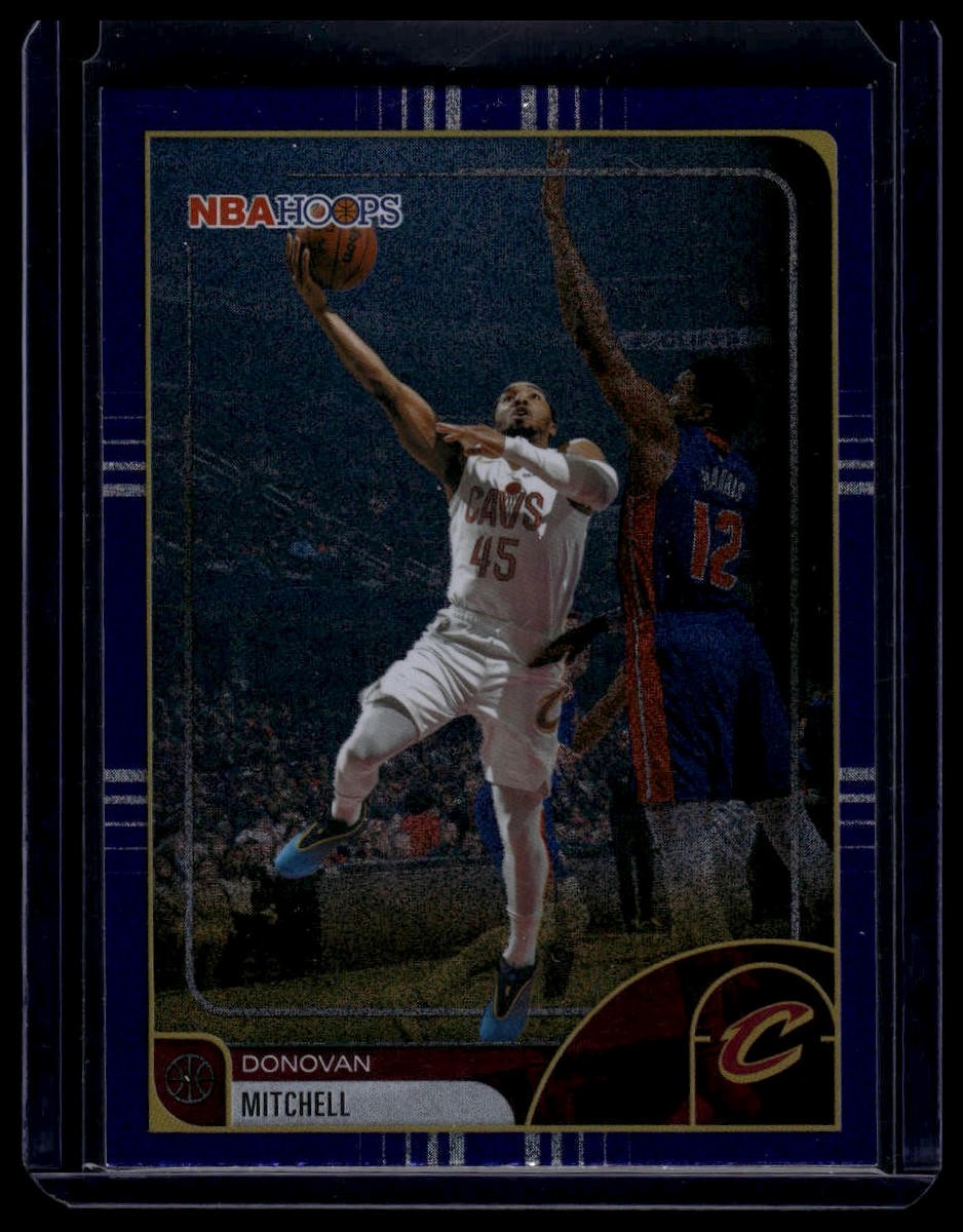 2025-26 Hoops #76 Donovan Mitchell Purple Holo #/99