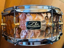 CANOPUS BZ Hammered Bronze Snare Drum 14×5.5
