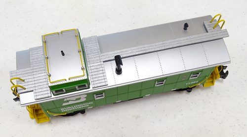 MTH 20-91026 BN/Burlington Northern Steel Caboose O-Gauge FedEx FS - Picture 12 of 23