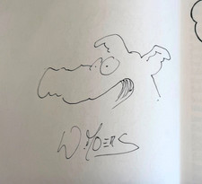 Originalzeichnung Walter Moers signiert + Zeichnung "Schweinewelt"