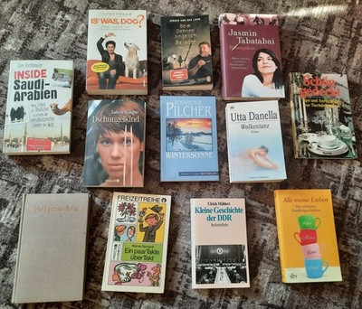 12 Bücher Jasmin Tabatabai, Jürgen von der Lippe, Dunja Hayali,  DDR 3 x