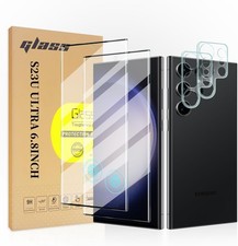 For Samsung Galaxy S23 Ultra Screen Protector Tempered Glass 2 2-Pack HD Clear