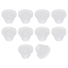 10Pcs Rubber Grommets 4.5mm Drill Hole 2mm ID Hole Top Hat Hole Plug Clear