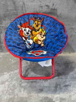 Paw Patrol Toddler Mini Saucer Chair Marshall Chase Skye Blue Red 19''